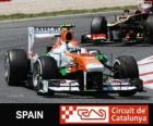 Adrian Sutil - δύναμη Ινδία - Circuit de Catalunya, της Βαρκελώνης, 2013